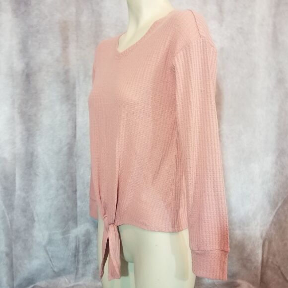 Walking on Sunshine Pink Knot Blouse Size Large - Picture 3 of 6